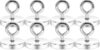 Neosmuk Magnetic Eye Bolt Hooks, 170lb Cruise Cabin Hooks, Silver 8 Pack