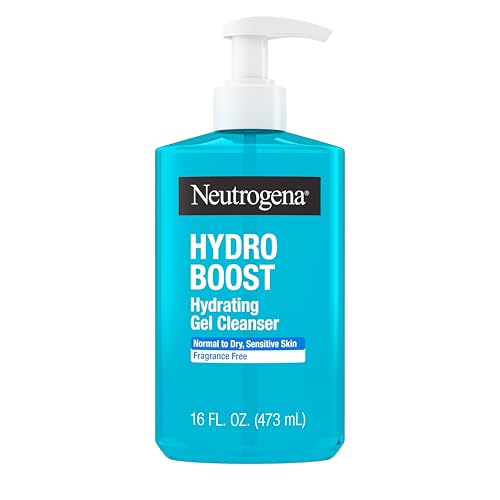 Neutrogena Hydro Boost Face Wash, Fragrance Free, Hydrating Facial Cleanser with Hyaluronic Acid, Daily Foaming Face Wash & Makeup Remover, Hypoallergenic Gel Cleanser, 16 fl. oz (Pack of 12)