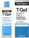 Neutrogena T/Gel 2 in 1 Anti-Dandruff Shampoo and Conditioner (1x 250ml), Shampoo and Conditioner to Help Fight Dandruff From First Wash, Haircare for Soft, Shiny Healthy-Looking Hair and Scalp