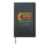 Never Let Anyone Dull Your Sparkle Hardcover Journal, Black