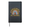 Never Let Anyone Dull Your Sparkle Hardcover Journal, Black
