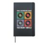 Never To Many Vinyls DJ Deejay Music Party Turntable Techno Hardcover Journal, Black