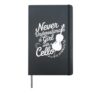 Never Underestimate a Girl with a Cello Hardcover Journal, Black