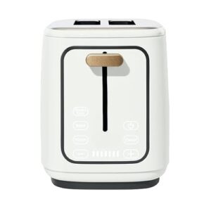 New beautifull 2-Sliice Digital Toaster with Touch-Activated Display, Adjustable Browning Control, Auto Shut-Off by D'rew Barry'more (White)