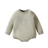 Newborn Clothes Long Sleeve Letter Romper Embroidered Bodysuit