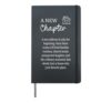 New Home Friends Neighbor Moving Housewarming Hardcover Journal, Black