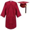 Newrara Graduation Gown Cap Tassel Set (X-Large 54(5'9"-5'11"), Maroon)