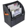 Newspaper Stand 4 Tier Felt Foldable Mail Bin