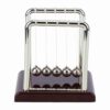 Newton ' s Cradle Balance Balls | Stress Relief Desk Toy for Office/Home/Study | Square Pendulum Decor with Solid Metal Balls | Educational Physics Present (Small Square Billiard Ball)