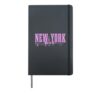 New York City Skyline NY Vintage NYC Women Girls Hardcover Journal, Black