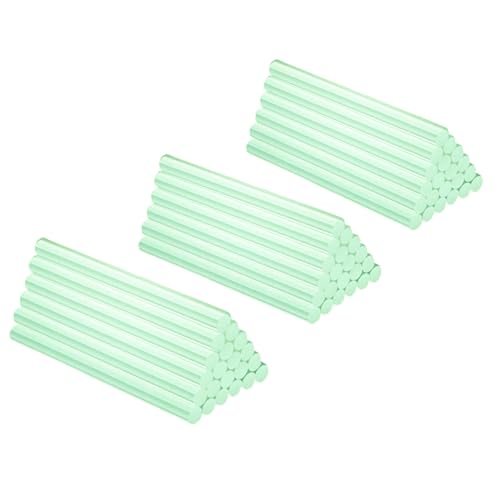 NEX&CO Glow in The Dark Hot Glue Sticks, Bulk Value Pack 60 Count Green Luminous Sticks, Mini Size 4" 0.27 Diameter, Night Glow Spooky Sticks for Glue Gun, for Halloween Decorations, Spooky Crafts