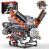 NEXTJOY V8 Engine Model Kit, 767 PCS Mini Car Engine Building Sets
