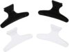 Nice and Practical4Pcs Black White Hairdressers Butterfly Style Styling Hair Clamps Clips Claw Clasps Hairdressing Salon Tool