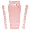 NICENEEDED 4PCS Pink Women's Wedding Dress Zipper, Replacement Adjustable Fit Satin Corset Back Kit, Lace up Back Gown Corset Kit for Prom Dress
