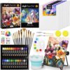 Nicpro 68PCS Acrylic Paint Canvas Set for Adults with 24 Paint for Beginner