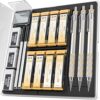 Nicpro Blocky Gear 0.9 mm Mechanical Pencils Set in Case, 3 Pack