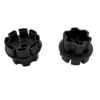 Nieustraszony 2PCS Electric Ride On Car Tire Adapter Connection Clip Connect Gearbox Motor and Wheels for Powered Ride-On Car Replacement Parts (3.1cm Height)