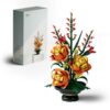 Nifeliz Brilliant Rose Flower Building Set, Bloom Up Series, NF10397
