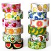 NIKOMIE 12 Rolls Fruit Themed Washi Tape Set, Colorful Floral Plants Decorative Tape Tropical Fruits Masking Tape for Journaling Supplies, Junk Journal, Scrapbooking, DIY Arts & Crafts,Gift Wrapping