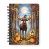 Ninety3POD Happy Halloween Moose Trick or Treat Spiral Bound Journal Deer Wild Animals Lover 5x7in Spiral Notebook 22011