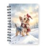 Ninety3POD Hello Winter Yorkshire Terrier Welcome Frosty Morning with Cardinal Bird Spiral Bound Journal Yorkie Dog Lover Gifts 5x7in Spiral Notebook 22010