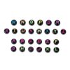 Nishiyuenyi 2600Pc 7mm Mixed Letter Alphabet Beads for Jewellery Making DIY Bracelet