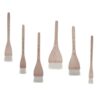Nishiyuenyi 6 Lot Mixed Paint Brushes Brushes Long Wood Handle for Watercolor Painting