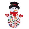 Nishiyuenyi DIY Felt Christmas Tree Set Felt Tree Wall Hanging Felt Christmas Tree Kit Ornament Set Detachable Ornaments Educational Craft Suitable for Kids