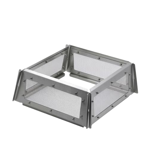 Nishiyuenyi Folding Portable Camp Windscreen, AINLESS EEL Conruction, Provides Wind Protection, ainless-033r M, for, Wind Deflector for ST-033r M fire Pit, 360x360x150mm, 1.7kg