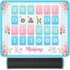 NiToy Solo Mahjong Training Mat, Flexible Rubber, Rollable, Quiet, Grid