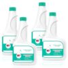NIXOOT 4 Bottles 8 fl oz Hard Floor Cleaning Solution Compatible with eufy Robot Vacuums, 1:200 Concentrated Low-Foam Multi-Surface Floor Cleaner for Omni C20, X10 Pro Omni, X8 Pro, G & L Series