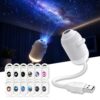 NJKOGN HD Smart Dynamic 5D Holographic Galaxy Night Light Projector