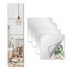 NKJVE Unbreakable Mirror Tiles Self Adhesive,8 PCS 10”x 10” Toddler Mirror for Classroom Decor,Peel and Stick On Small Mirrors for Wall Decor,Shatterproof Plastic Mirrors Stickers for Kids Decorative
