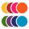 Nliyeisu Ink Pad Pads for Rubber stamps, 7"Stamp Pad with 8 Colors for Kids