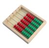 NMGMJQ Math Abacus Educational Tool Wooden Abacus Colored for Counting Math Bead Counters Learn and Numbers School Supplies Office Decoration(50 Beads)