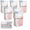 No-Pump Vacuum Storage Bags, Upgrade Large Storage Compression Bags No-Pump 3D Vacuum Storage Bags for Clothes, Comforters, Blankets, 2026 New Cube Compression Space Saver Bags (White Purple X5)