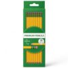 No. 2 Wood Pencils, HB, Pre-Sharpened, with Eraser, 18 Count