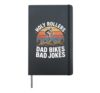 No hurry all fun mountain biking dad Hardcover Journal, Black