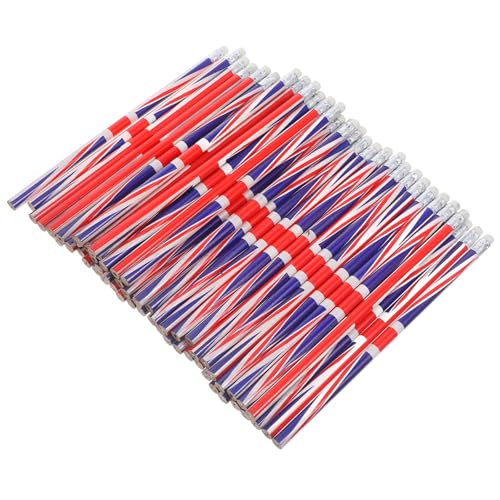 NOLITOY 120pcs British Flag Wooden Pencils Bulk, Colorful Patterned Pencils with Smooth Writing Experience and Breakage Prevention, for Party Favors and Notetaking, Festive and Decorative