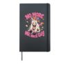 No More Mr Nice Guy Angry Unicorn Rainbow Humor Funny Rebel Hardcover Journal, Black