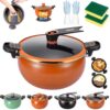 Non-Stick Enamel Micro Pressure Pot, 8L Multi-Function Cooker