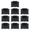 NonMiFyR 10 Pieces Clip on Removable Basket Labels Storage Bin Labels Chalkboard Tags PVC Material Reusable Writable Black Bin Clips Suitable for Kitchens