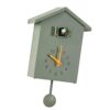 NonMiFyR Clock Cuckoo Tell Time Bedside Clock Kids Gifts Home Bedroom Kitchen, Green, 15x9x25cm