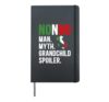Nonno Man Myth Italian Grandpa Nonno Grandfather Hardcover Journal, Black