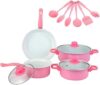 Non Stick Pots and Pans Set 13PCS Induction Cookware with Utensils & Lids