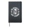 No Regrets Just Lessons Gorilla Motivation Mindset Hardcover Journal, Black