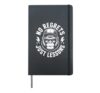 No Regrets Just Lessons Gorilla Motivation Mindset Hardcover Journal, Black