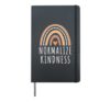 Normalize Kindness Women Girls Hardcover Journal, Black