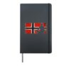 Norway Football 26 Fan Pride Supporter Graphic Design Hardcover Journal, Black