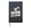 No Swearing Just Laughing Family Friendly Humor Hardcover Journal, Black
